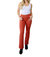 Autumn Mid Rise Slim Bootcut Jeans In Terracotta - Terracotta