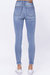 Button Fly Destroyed High Waist Skinny Jean