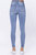 Button Fly Destroyed High Waist Skinny Jean