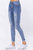 Button Fly Destroyed High Waist Skinny Jean