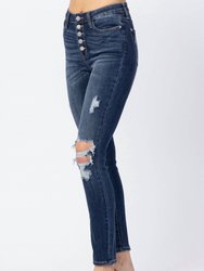 Button Fly Skinny Jean