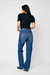 Cargo Wide Leg Jeans In Blue