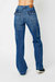 Cargo Wide Leg Jeans In Blue