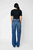 Cargo Wide Leg Jeans In Blue