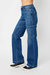 Cargo Wide Leg Jeans In Blue