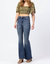 Contrast Trouser Flare Jeans