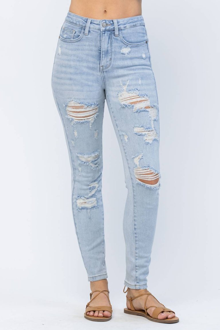 Controlled Chaos Tummy Control Jeans - Light Wash