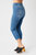 Cool Denim Capri Pants In Blue