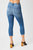 Cool Denim Capri Pants In Blue