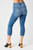 Cool Denim Capri Pants In Blue