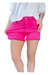 Denim Shorts In Hot Pink - Hot Pink