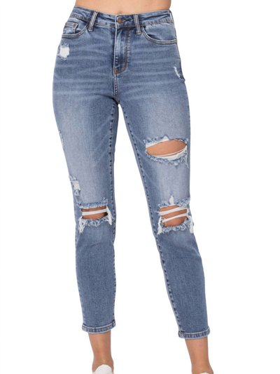 Judy Blue Destroyed Slim Fit Jean product