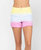 Dip Dye Denim Shorts In Multi Color