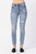 Distressed Skinny Jeans In Light Wash