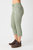 Garment Dyed Capri Pants In Sage