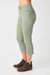 Garment Dyed Capri Pants In Sage