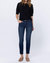 Hand-Sand Relaxed Fit Jeans In Dark Blue - Dark Blue