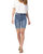 Hi Rise Bermuda Short In Blue Denim - Blue Denim