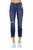 Hi Rise Cuffed Boyfriend Jeans In Medium Wash - Medium Wash