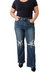 High Rise 90's Straight Jeans In Dark Wash - Dark Wash