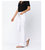 High Rise Button Fly Flare Pants In White