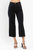 High Rise Control Top Wide Leg Crop Jeans In Black - Black