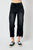 High Rise Cropped Wide Leg Jean - Plus In Black - Black