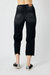 High Rise Cropped Wide Leg Jean - Plus In Black