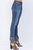 High Rise Frayed Hem Relaxed Fit Jean