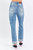 High Rise Patch Pocket Destroyed Boyfriend Jean In Medium Wash