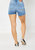 High Rise Short In Medium Denim