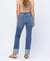 High Rise Straight Leg With Wide Cuff Jeans