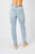 High Waist Double Cuff Jogger Pants In Vintage Wash