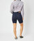 High Waist Garment Bermuda Shorts In Blue