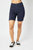 High Waist Garment Bermuda Shorts In Blue