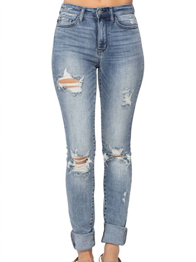 Judy Blue High Waist Heavily Destroyed Tall Skinny Jean product