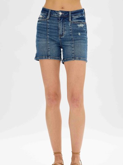 Judy Blue High Waist Seaming Detail Shorts - Plus product