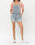 High Waist Short Overalls In Light - Light