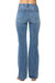 Hw Elastic Pull On Flare Pants- Plus Size In Blue