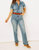 Lightwave High Waist Denim Jumpsuit In Blue - Blue