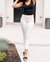 Maddie Mid Rise Braided Side Seam Relaxed Jeans In White