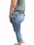 Mid Rise Capri Jeans In Blue