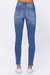 Multi Embroidery Pocket High Waist Skinny Jean