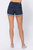 Pull On Cuffed Shorts In Blue Denim