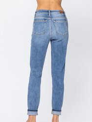 Slim Fit High Rise Non-Distressed Jeans