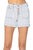 Stripe Patch Pocket High Waist Shorts - Multi