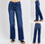 Tummy Control Classic Straight Jeans In Blue - Blue