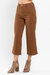 Tummy Control Garment Dyed Jeans In Brown