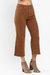 Tummy Control Garment Dyed Jeans In Brown