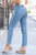 Women's High Waist Slim Fit With Fray